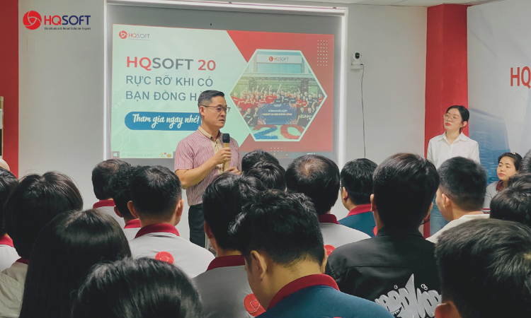 Khoảnh khắc Kick-off hành trình 20 năm HQSOFT